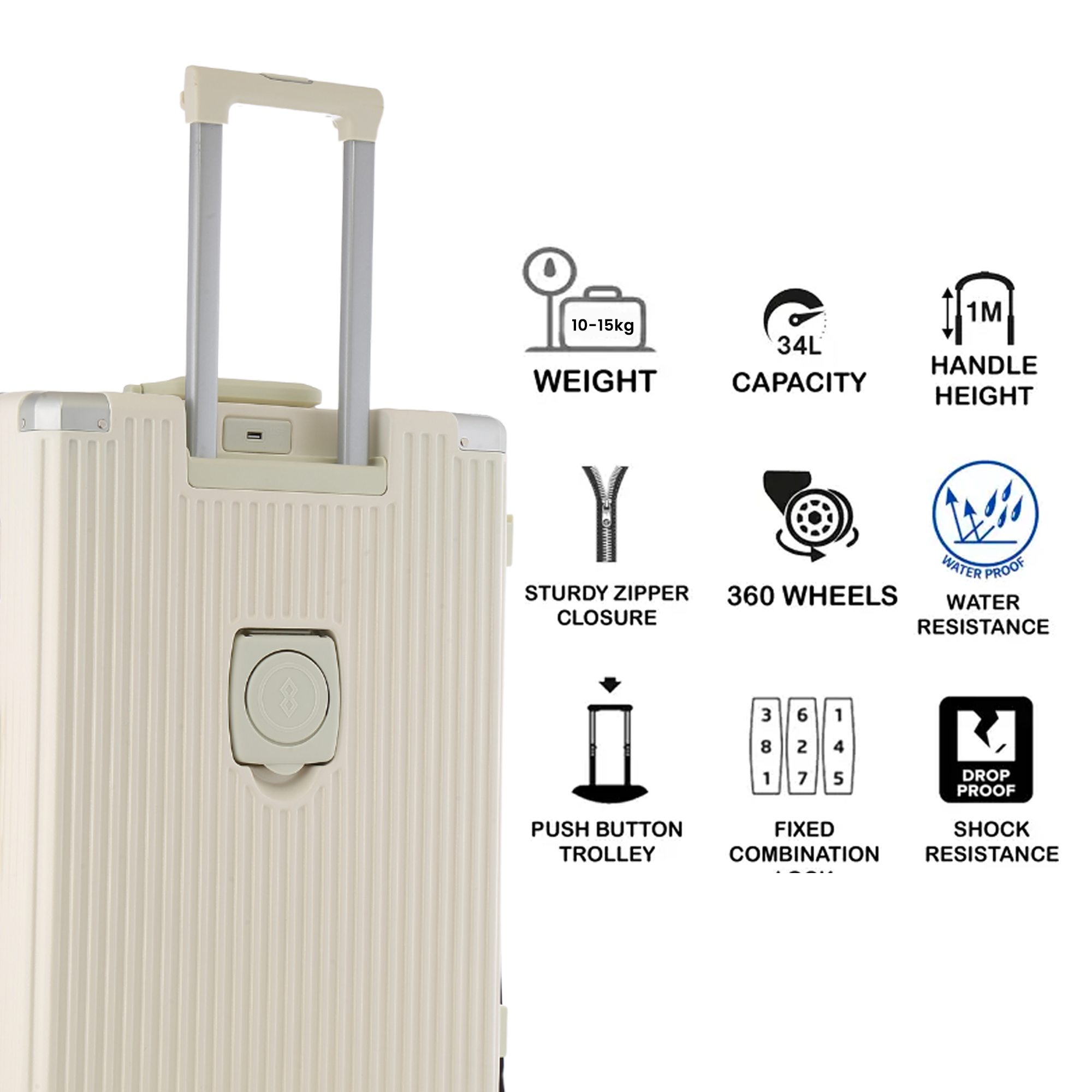 Prime Pick Luggage Trolley Suitcase