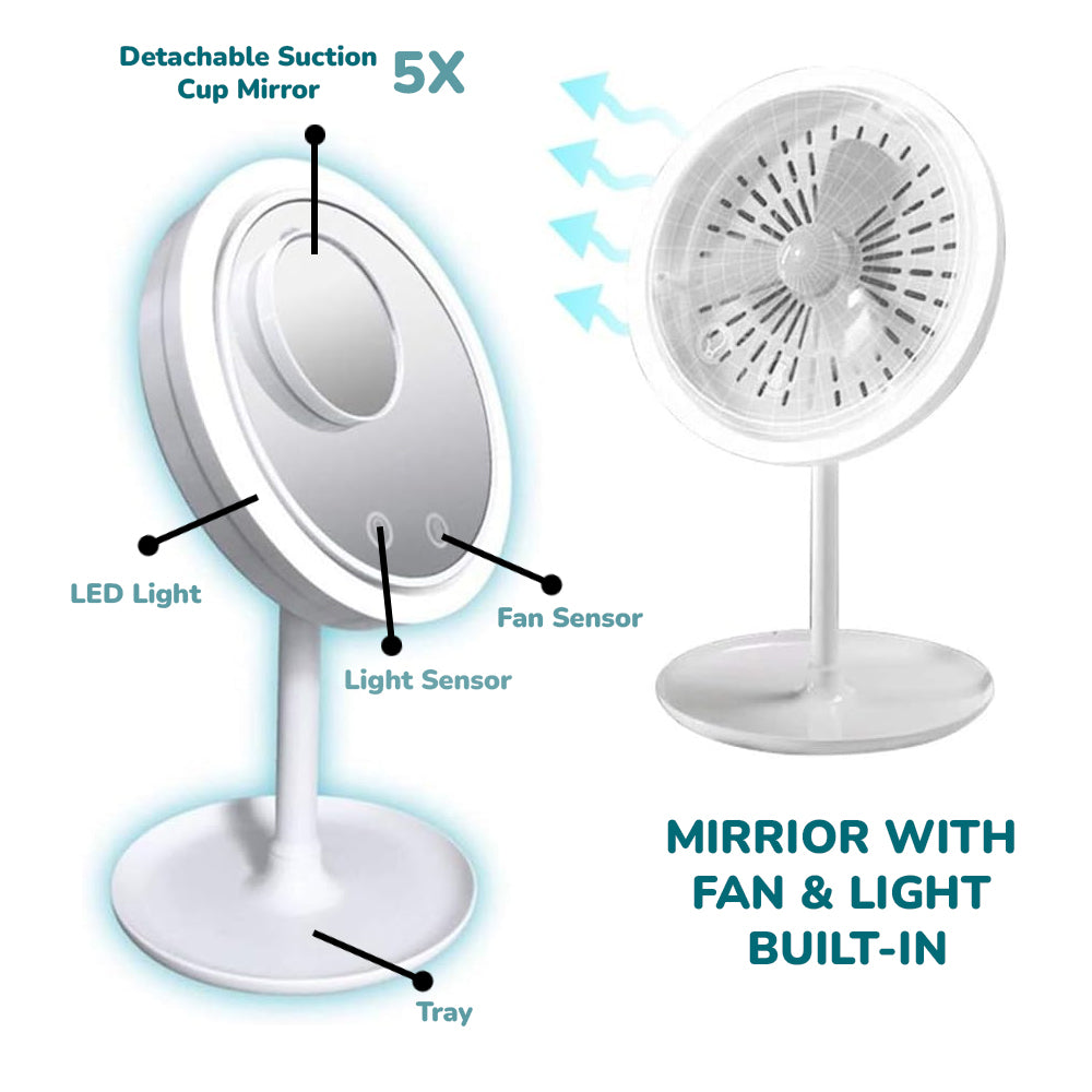 LED Fan Mirror