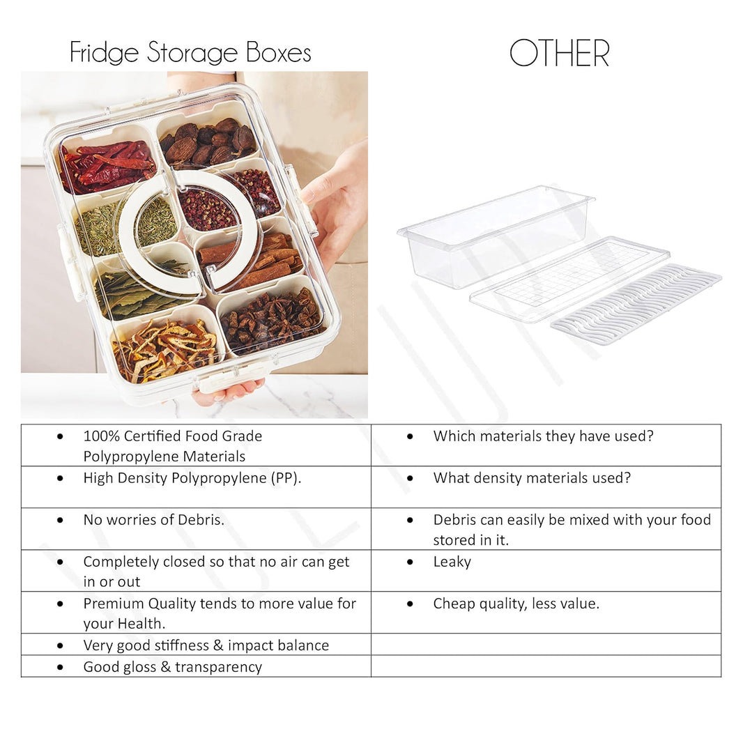 8 Devider Spice Organizer Box - Prime Pick