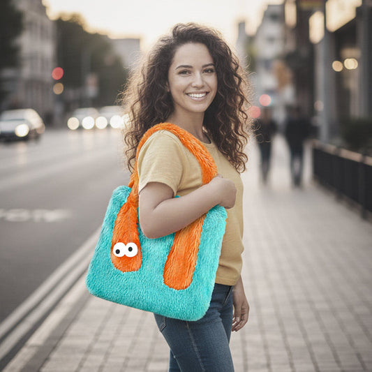 Prime Pick Terry Fur Shopper Bag