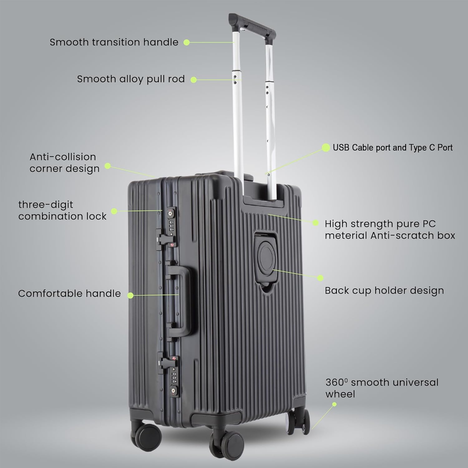 Prime Pick Laptop Travel Suitcase