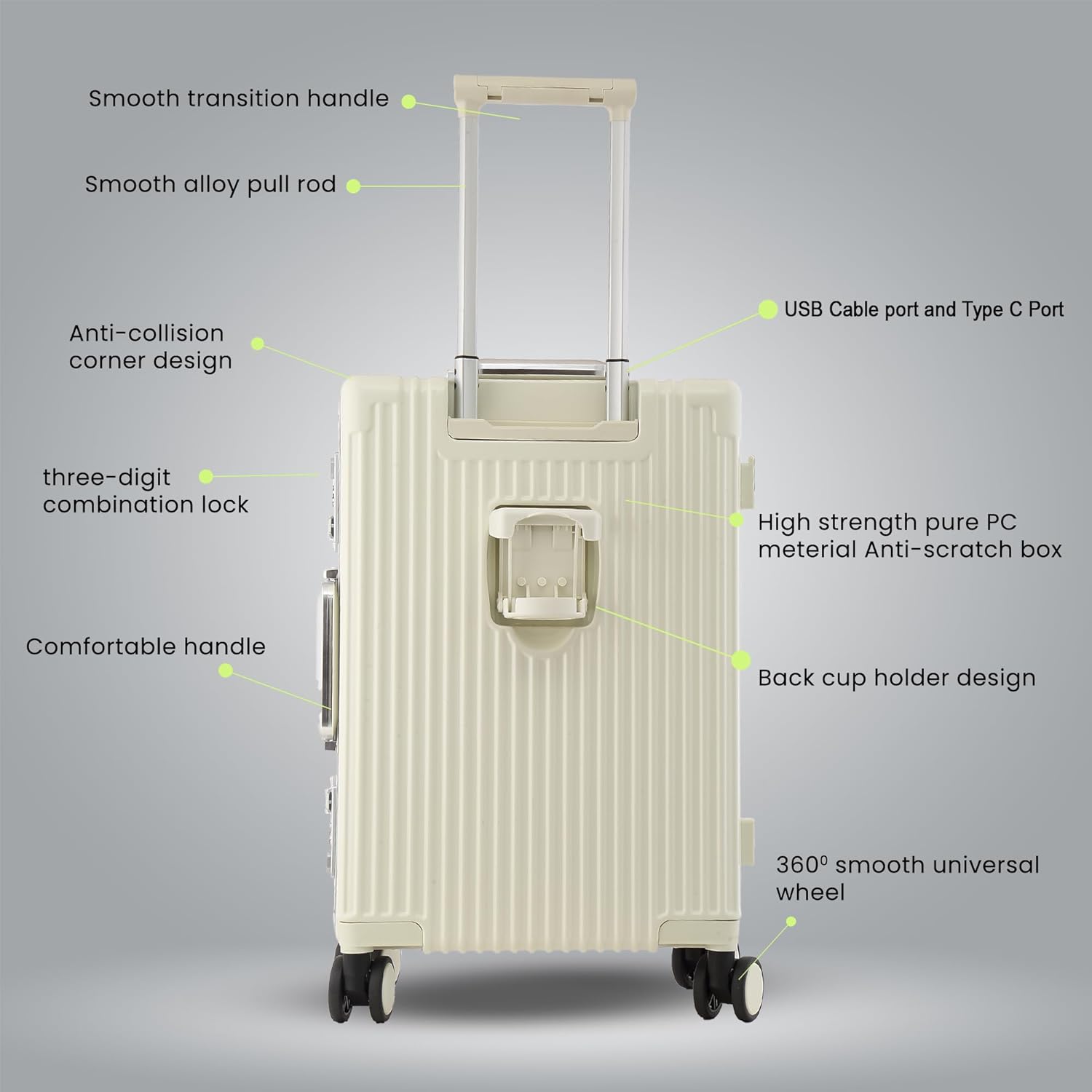 Prime Pick Laptop Travel Suitcase