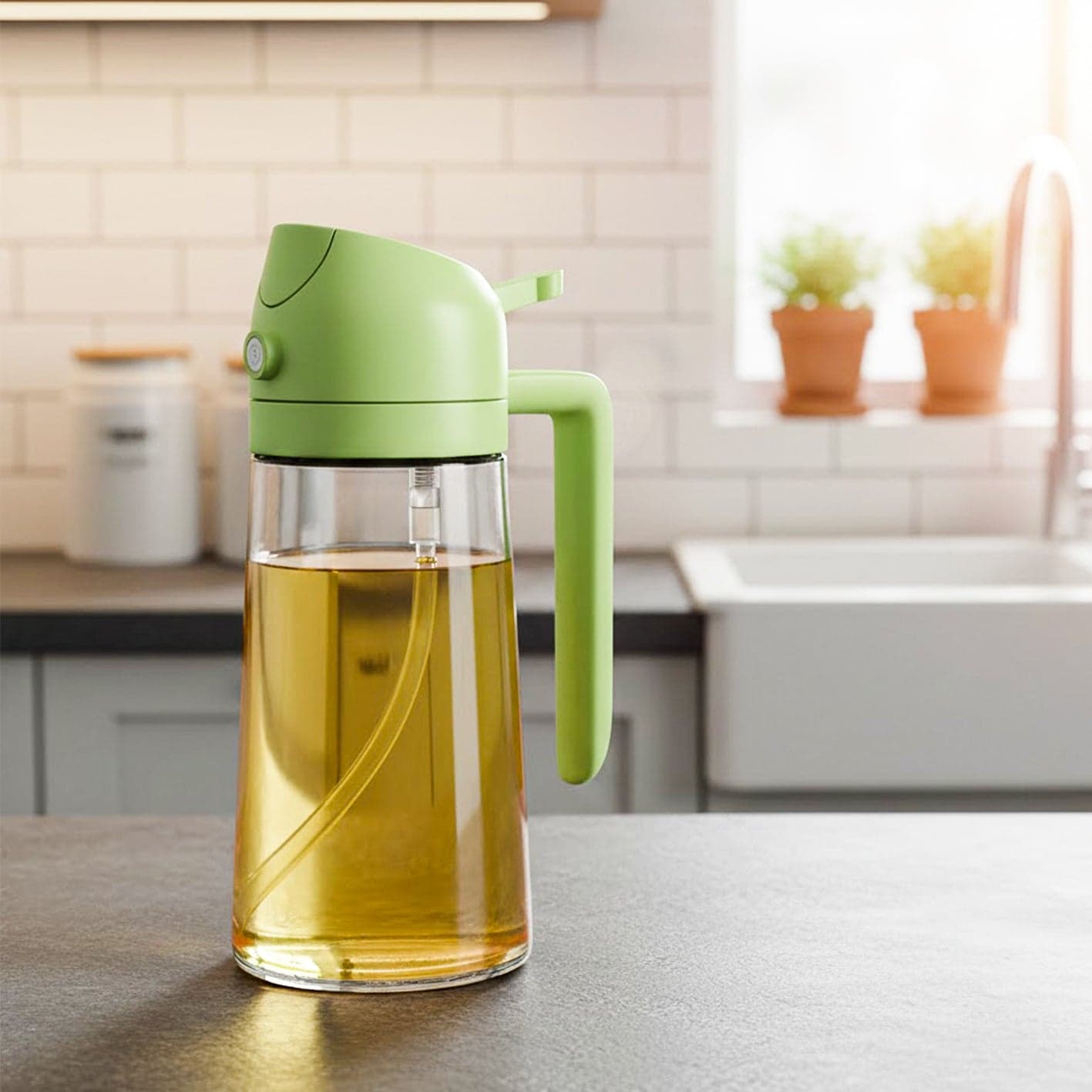 Prime Pick 2-In-1 Olive Oil Dispenser Bottle