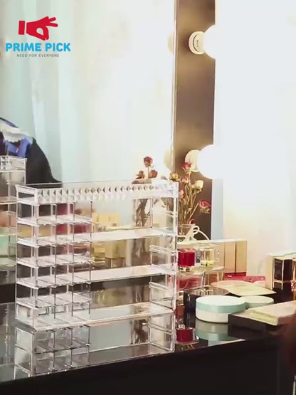 Prime Pick Makeup Organizer For Makeup Organizer For Cosmetics,Jewelry,Nail Care,Skincare